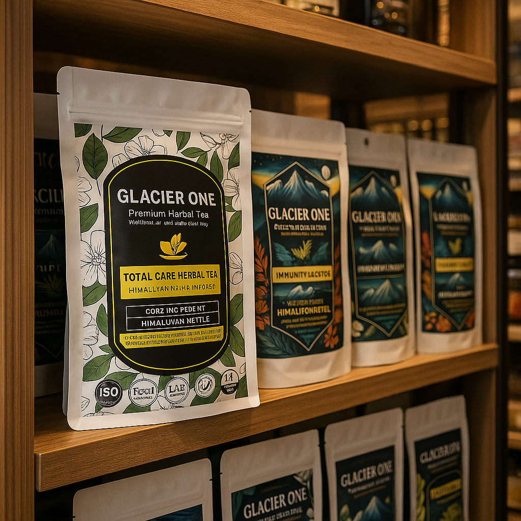 Glacier One Wellness Combo – 2 unit of Premium Soaps, 2 unit of Herbal Tea, 1 unit of Burash Juice