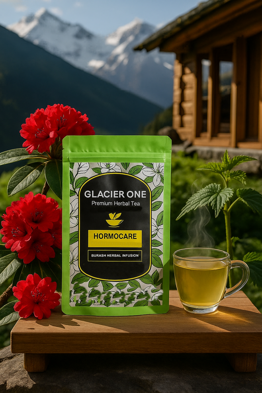 Glacier One Hormocare Herbal Tea(Support harmonal balance relieve PCOS & PCOD & Menstrual health )