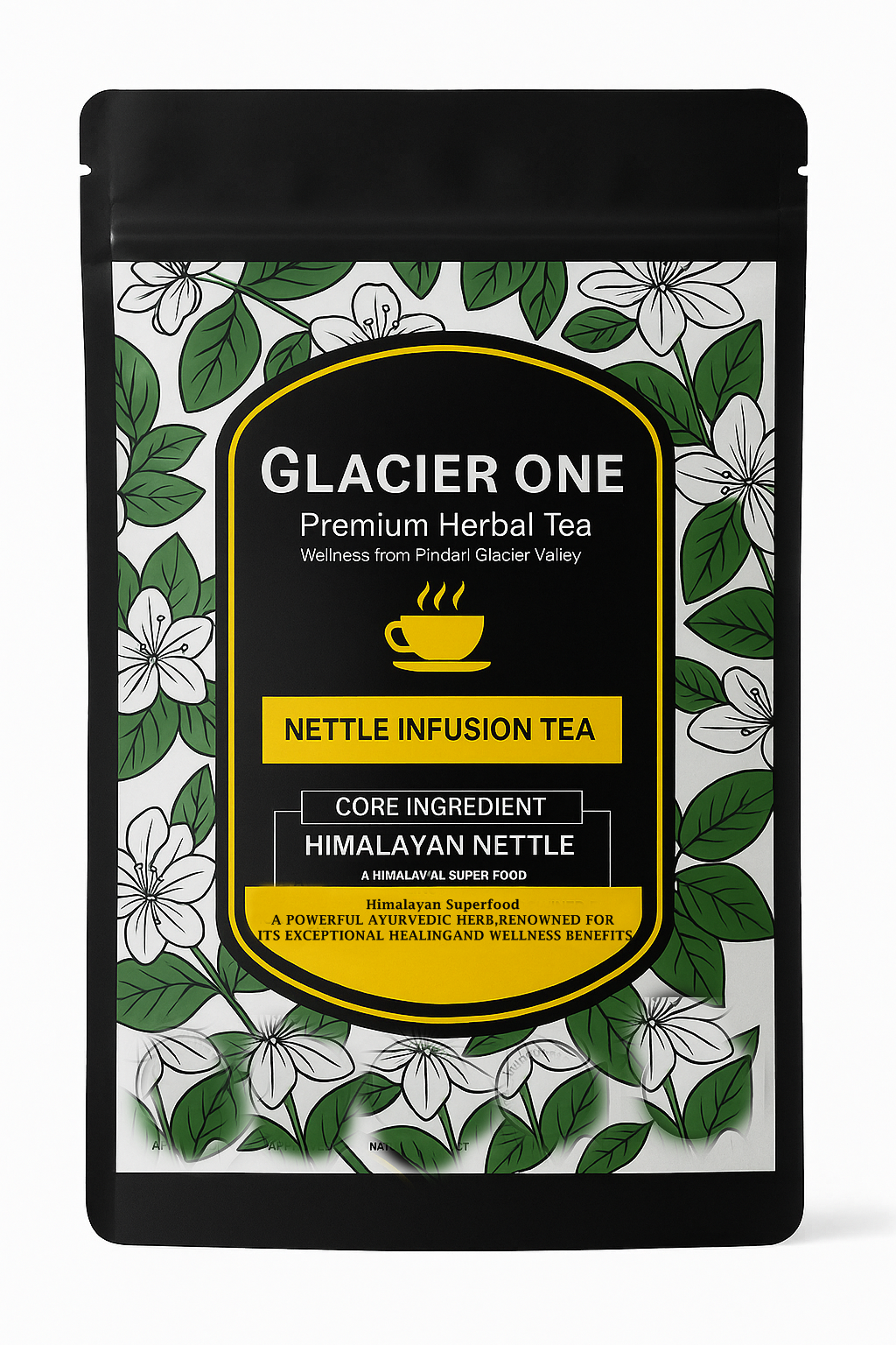 Glacier One Nettle Infusion Tea(Refreshing & Caffeine free herbal infusion )