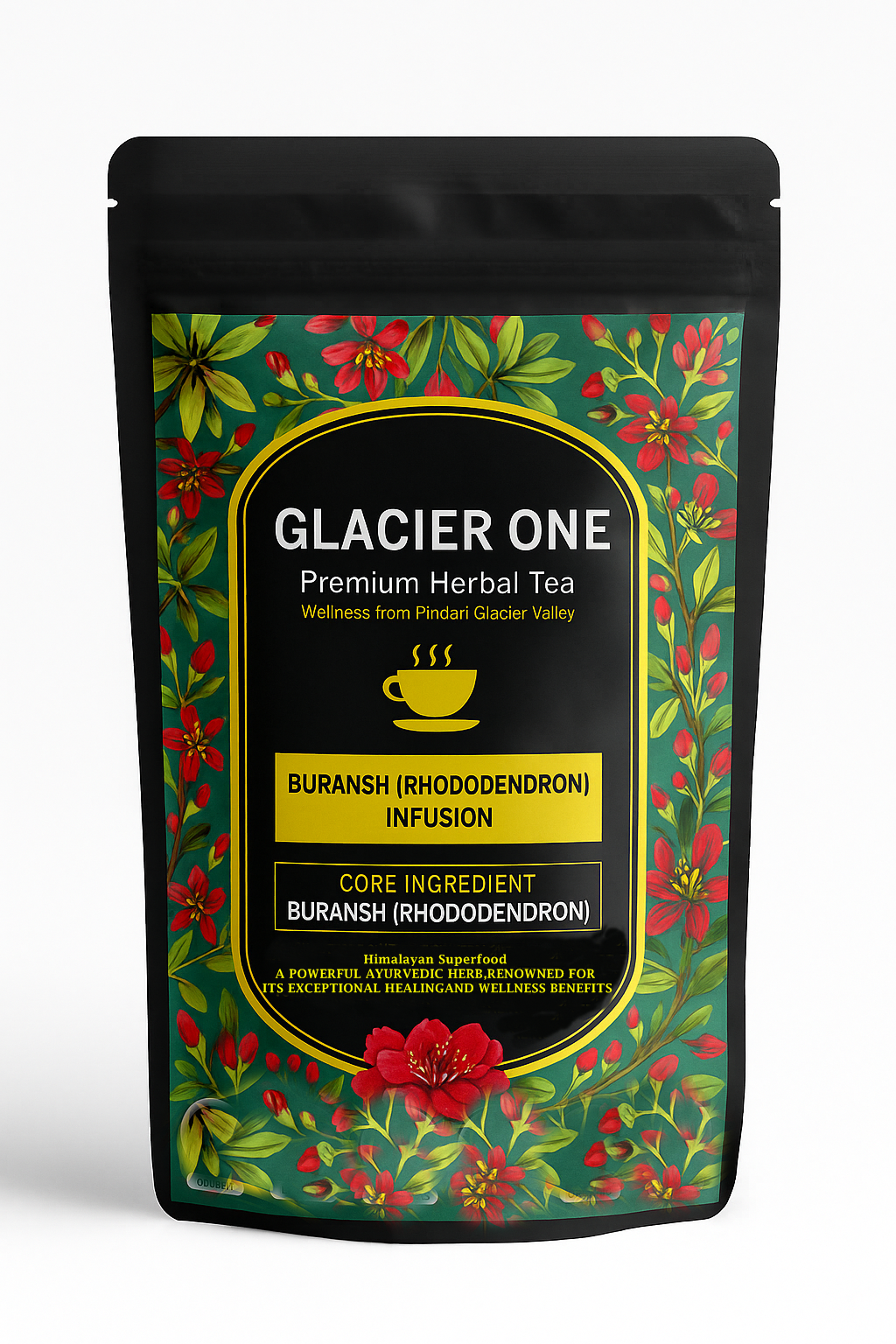 Glacier One Pure Himalayan Rhododendron Flower Infusion herbal  Tea(total wellness)