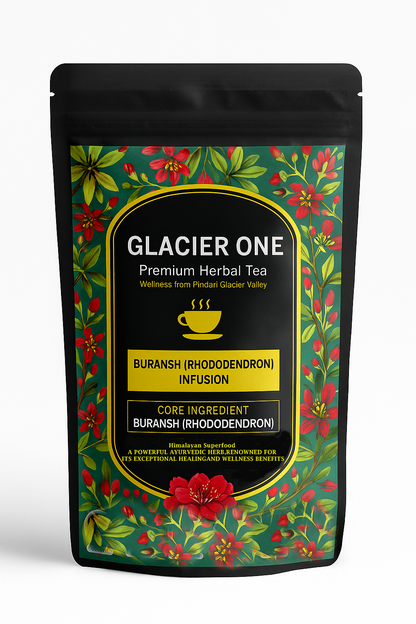 Glacier One Pure Himalayan Rhododendron Flower Infusion herbal  Tea(total wellness)