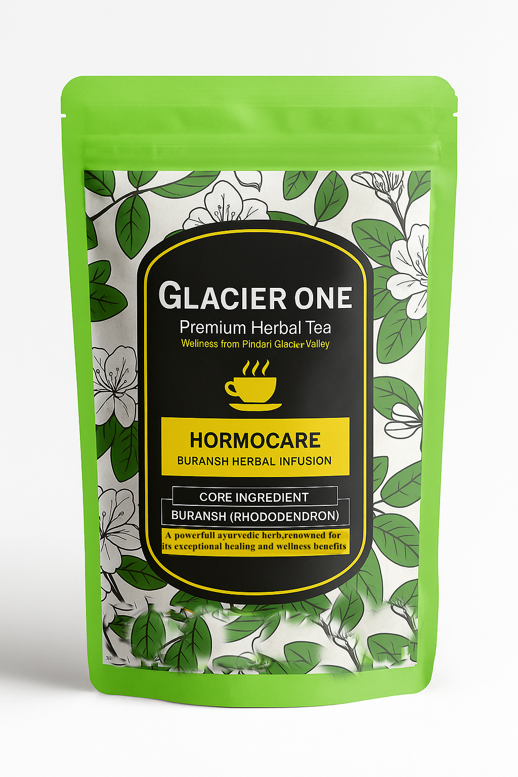 Glacier One Hormocare Herbal Tea(Support harmonal balance relieve PCOS & PCOD & Menstrual health )