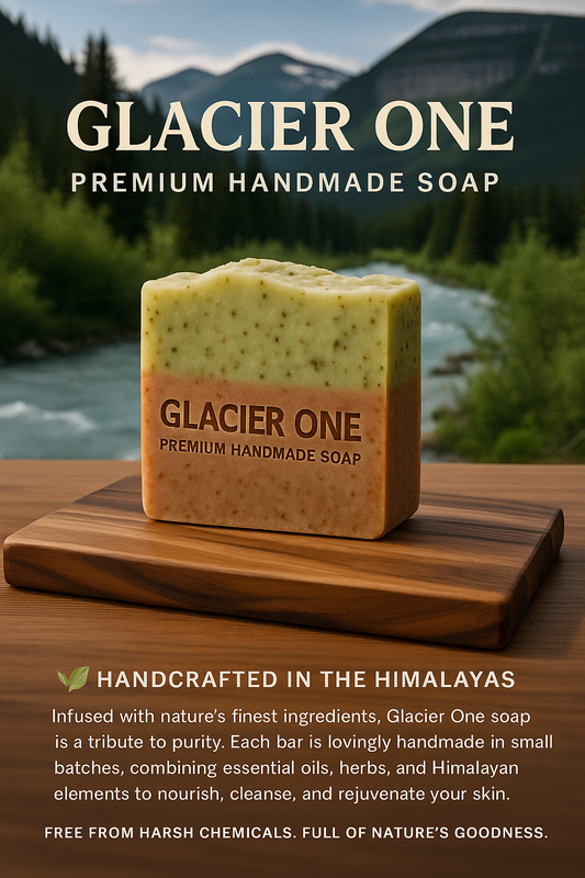 Glacier One Pure Care Handmade Soap(Glow, even skin tone & Darkspot reduction & enhance testure)